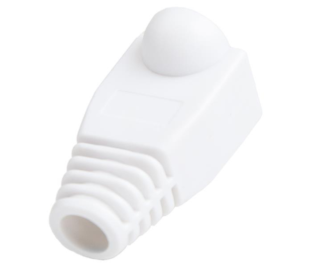 UNITEK Osłona wtyku RJ45, 6 mm, 100 szt. biała - 748870 - zdjęcie